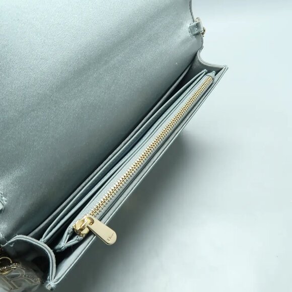 DIOR Blue W/P Cloth Shoulder Bag 1370-013025 - Picture 9 of 12